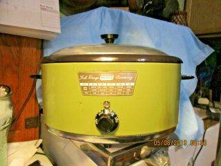 Vintage Nesco Oval Electric Roaster Removable Metal Liner - Lid - Rack - Pre Crock Pot