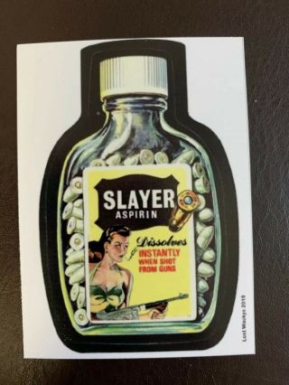 2018 Wacky Packages Variations Series Concept Card 2/2 Slayer