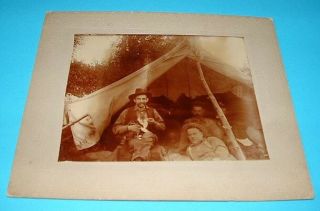 Ferguson Bc Kootenay Photo 1910 Mining Prospectors Loggers Tent British Columbia