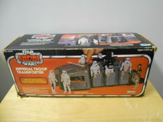 Vintage 1980 Kenner Star Wars Empire Strikes Back Imperial Troop Transporter/box