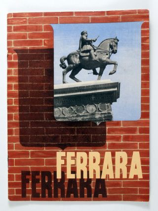 1938 Italy Italian Ferrara Vintage Tourist Travel Guide Book With Map