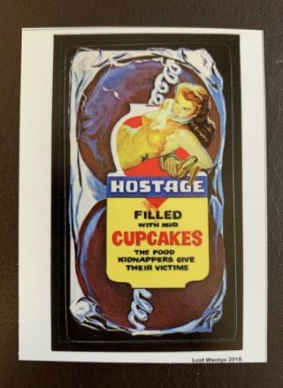 2018 Wacky Packages Variations Series Concept Card 2/2 Hostage