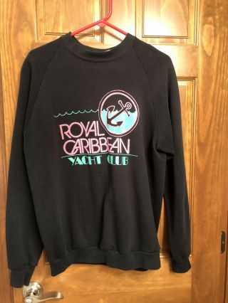 Vintage Royal Caribbean Crew Neck Logo Sweatshirt