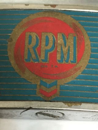 Vintage Rpm Chevron Gas Oil Cigarette lighter flat advertising COLLECTIBLE ITEM 2