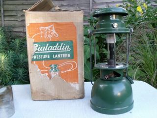 Vtg Bialaddin Model 300x Camping Storm Lamp Lantern Brass Bxd Retro 60s 50s