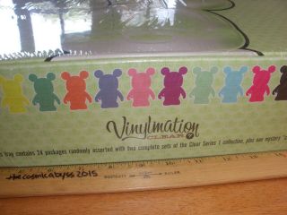 Disney Vinylmation CLEAR 1 complete case of 24 w/ chaser factory 3