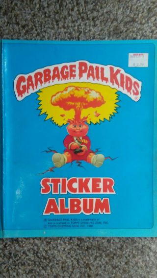 Garbage Pail Kids Filled Sticker Album Vintage 1985