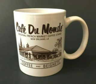 Vintage Cafe Du Monde Coffee Cup Orleans Louisiana Beignets Souvenir Mug
