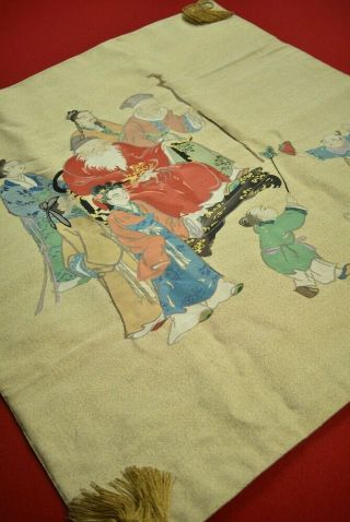 Zv69/520 Vintage Japanese Fabric Silk Antique Boro Woven Textile Fukusa 28 "