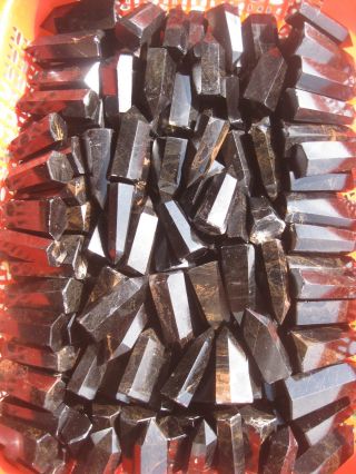 2.  2lb (1000g) Natural Black Tourmaline Quartz Crystal Point Healing