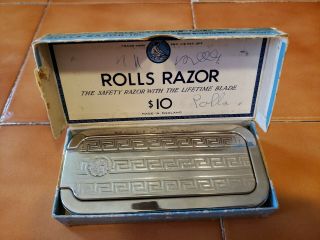 Vintage Rolls Razor Imperial No.  2 Blue Box,  Extra Blade England EXC. 2