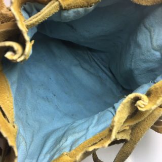 Antique Native American Cree / Woodlands / Plains Beaded Leather Medicine Bag 6