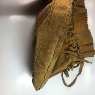 Antique Native American Cree / Woodlands / Plains Beaded Leather Medicine Bag 7