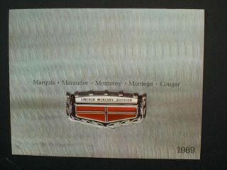 1969 Mercury Marquis - Marauder - Monterey - Montego - Cougar Brochure Phamplet