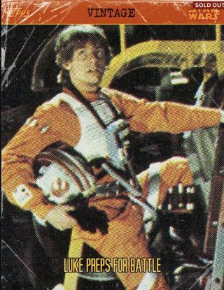 Topps Star Wars Card Trader (swct) Series 1 Vintage Luke Preps For Battle