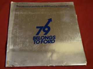 Ford,  1979,  Cars,  Dealer,  Personal Portfolio,  Car Literature,  Order,  Brochure