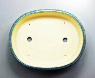 Tokoname Oval Bonsai Pot by Kouyou kiln,  13T20 : 296 235 H82mm 7