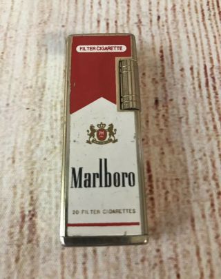 Vintage Marlboro Cigarette Pack Shaped Lighter