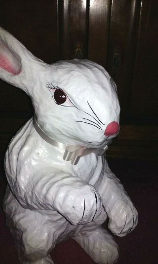 vintage large Paper Mache Rabbit Bunny Easter made in Phillipines 2