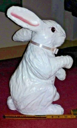 vintage large Paper Mache Rabbit Bunny Easter made in Phillipines 6