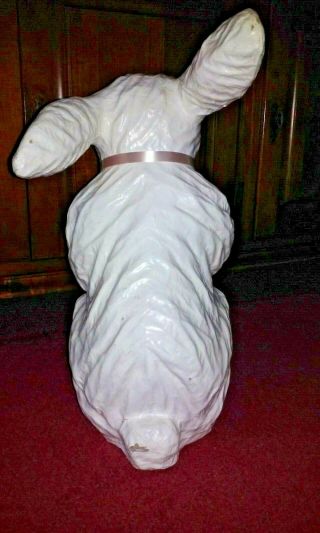 vintage large Paper Mache Rabbit Bunny Easter made in Phillipines 8