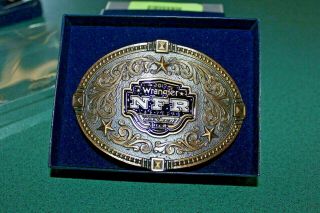 NIB Montana Silversmiths Belt Buckle 2017 WNFR Bronze Cast Buckle Daily Deal Buy 4