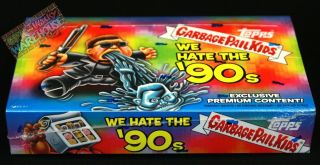 2019 Garbage Pail Kids We Hate The 90s Collector Ed Box 24 Pks Sketch Auto Plate
