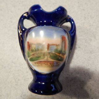 Mt.  Vernon Place West From Washington Monument In Baltimore,  Md.  China Vase