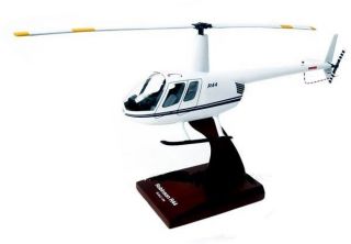 Robinson R - 44 Helicopter Trainer Desk Top Display Chopper Copter 1/24 Es Model