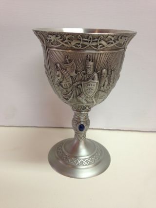 King Arthur Pewter Goblet Sword In The Stone Collectable