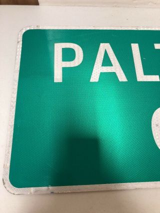 Authentic Retired Texas Palto Alto Creek Highway Sign Gillespie County 48 X 18” 2