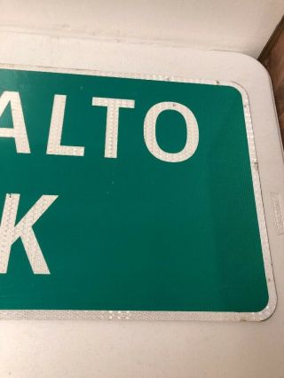 Authentic Retired Texas Palto Alto Creek Highway Sign Gillespie County 48 X 18” 5