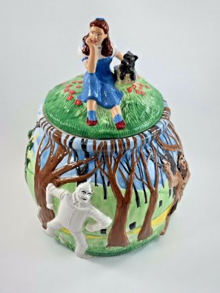 Treasure Craft Wizard Of Oz Ceramic Cookie Jar Dorothy And Friends