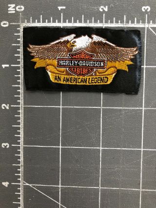 Harley Davidson Motor Clothes Logo Patch Tag Motorcycle Bike An American Legend