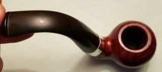 Peterson Sherlock Holmes Le Strade Bent Apple Pipe w/silver band - OUTSTANDING 5
