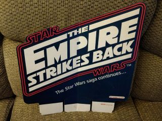 Empire Strikes Back 1980 Store Header Display Del Ray Novel Adaptation