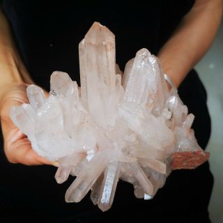 900g Natural White Quartz Cluster Crystal Vug Point Healing Q603
