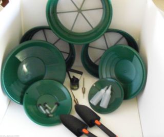Se Green Deluxe Gold Panning Kit - Classifier,  Pan,  Tweezer,  Magnet Ect