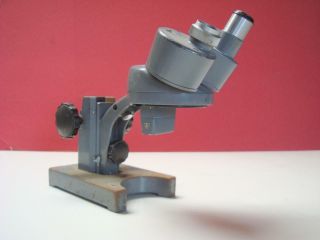 Vintage Bausch & Lomb Opt Co Microscope And Repairs Marked Db2899