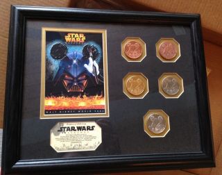 Disney Star Wars Weekends 2005 Framed Coin Set Le 70/250