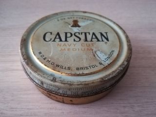 Old Capstan Navy Cut Medium Tobacco Empty Tin Box