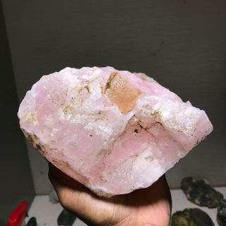 AAA TOP QUALITY MANGANOAN CALCITE ROUGH 8 LBS FROM AFGHANISTAN 5
