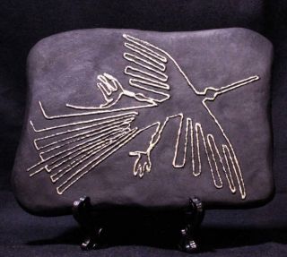 Nazca Geoglyph " The Condor " Star Map Of The Inca Stone Relief Panel