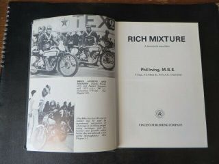 Rich Mixture,  By Phil Irving Designer Of The Vincent Motorcycle.