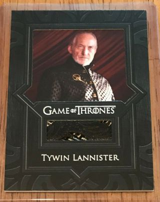 Game Of Thrones Valyrian Steel Relic Card Vr5 Tywin Lannister Jacket Rittenhouse