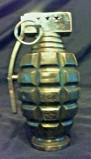 1964 Prince Combat Hand Grenade Lighter,  P.  G.  L.  Pat.  14210 Great,  Japan