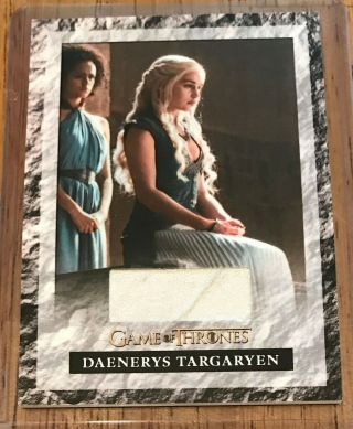 Game Of Thrones Season 6 Daenerys Targaryen Skirt Relic Card Rittenhouse S6r1