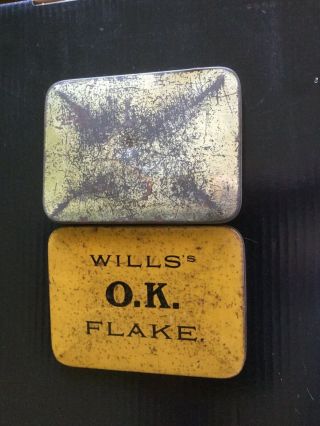 Will ' s O.  K Flake Tobacco Tin 2