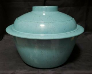 Mcm Melmac / Melamine Turquoise Holiday Kenro Barware Ice Bucket