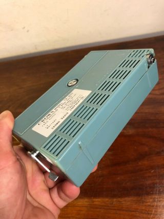 Vintage Blue Crown TR - 803 8 Transistor Radio 3 Band W Case & Box Japan 5
